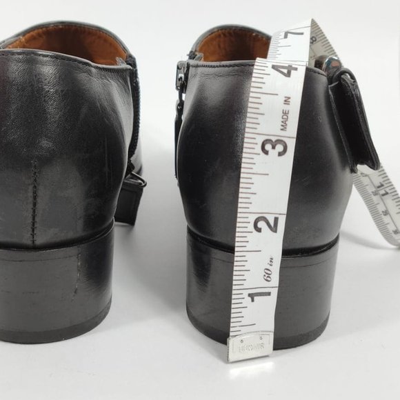 Aquatalia Black Ankle Boots with Buckle - Picture 10 of 11